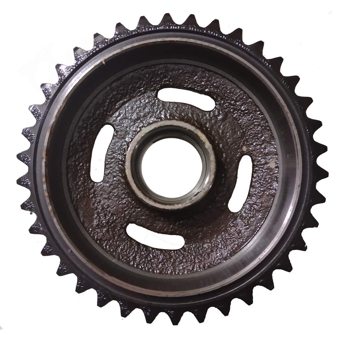 Royal Enfield Classic 350 Chain Sprocket Kit fitted with brake shoe sy Bike And Wear