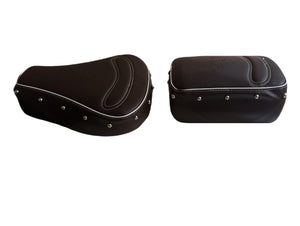 Leatherette Seat Cover Dark Brown With Foam & Button  For Royal Enfield Classic 350 and classic 500