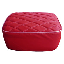 Load image into Gallery viewer, Leatherette Maroon Seat Cover with Cushion and design  For Royal Enfield Classic Motorcycle