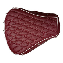 Load image into Gallery viewer, Maroon Seat Cover with Cushion and button  For Royal Enfield Classic Motorcycle