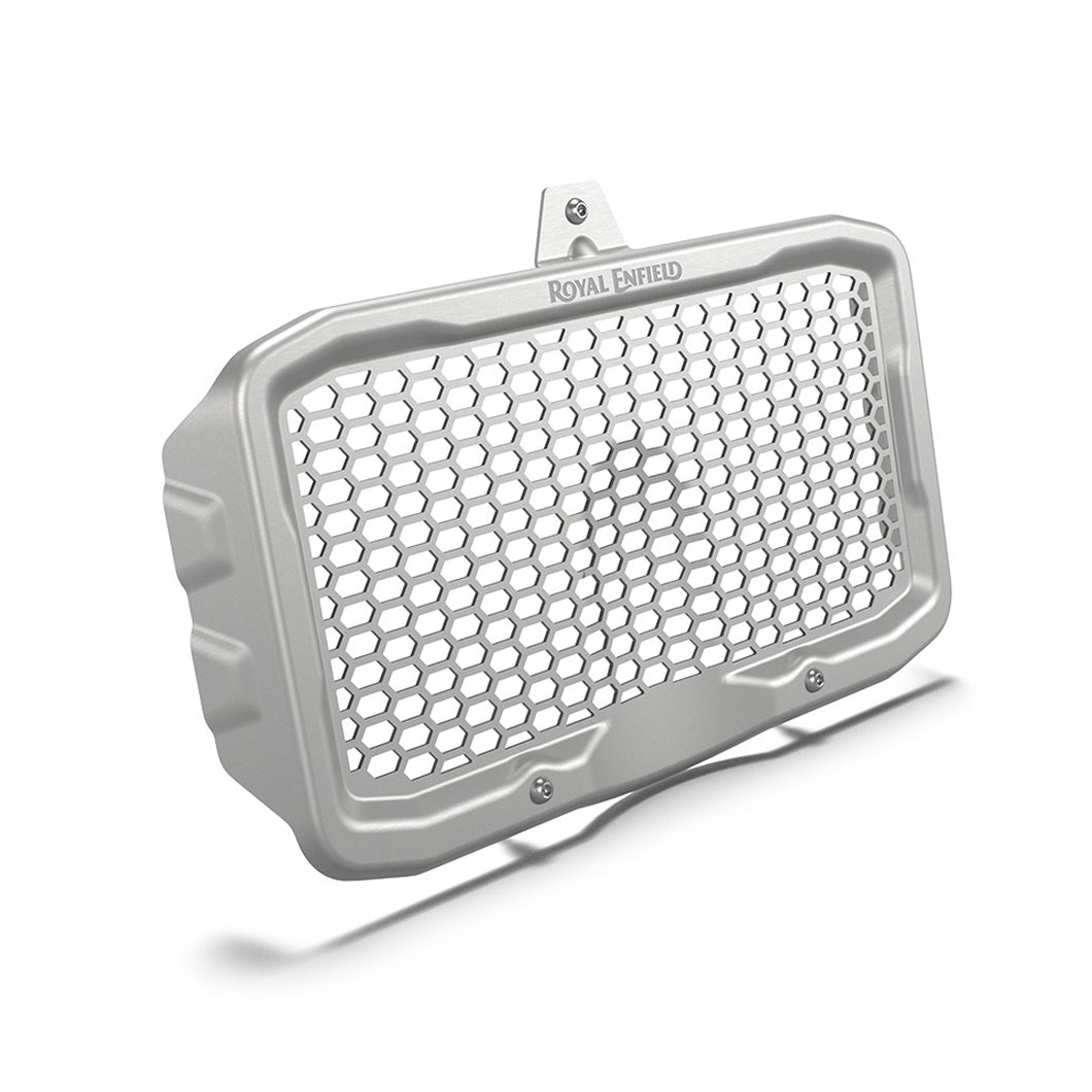 Silver color Radiator Guard for Royal Enfield Guerrilla 450 and New Himalayan