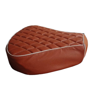 Light Brown Seat Cover with Cushion and design  For Royal Enfield Classic Motorcycle