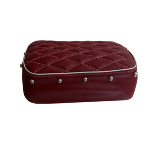 Maroon Seat Cover with Cushion and button  For Royal Enfield Classic Motorcycle