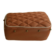 Load image into Gallery viewer, Light Brown Seat Cover with Cushion and button  For Royal Enfield Classic Motorcycle