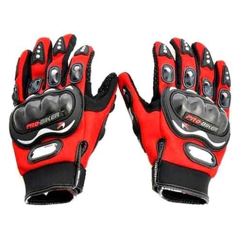 Red on sale biker gloves