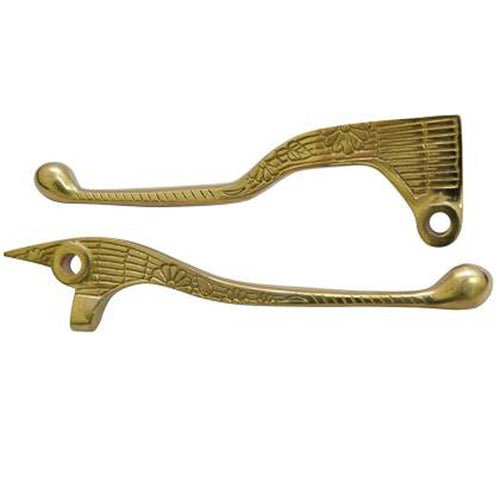 Brass Lever Set Engraved For Royal Enfield Classic Motorcycle