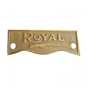 Brass Crown Plate For Royal Enfield Motorcycle – Bike And Wear